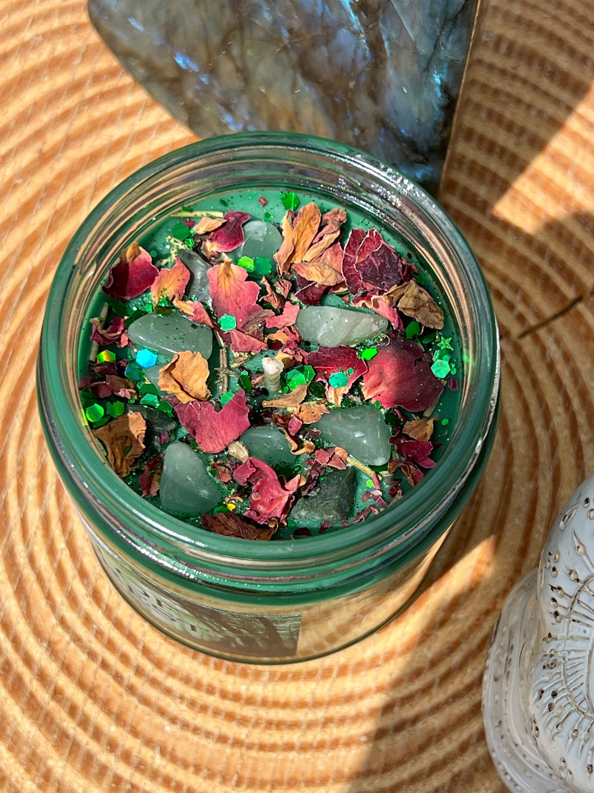 Witch of the Forest Candle | Enchanted Green Hedge Nature Cottage Garden Faerie Mountain Witchcraft | Folk Magic Ritual Spell Altar Offering