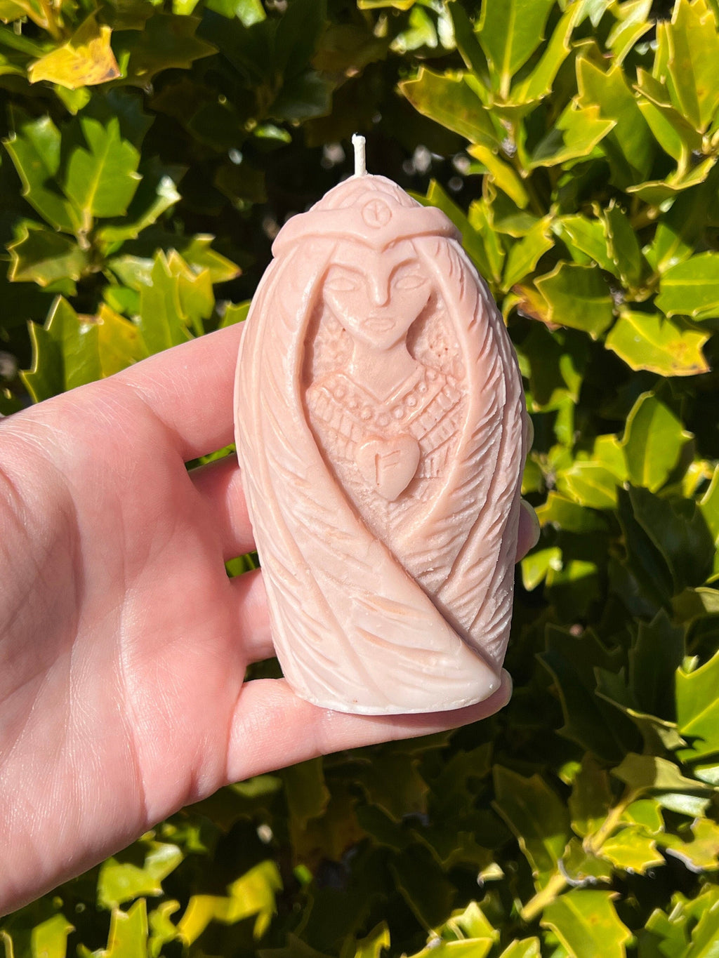 SPECIAL EDITION Freya Candle | Freyja Seidr Magic Fehu Runic Offering Ritual Figure Norse Viking Goddess Witchcraft Altar Spell Deity Statue