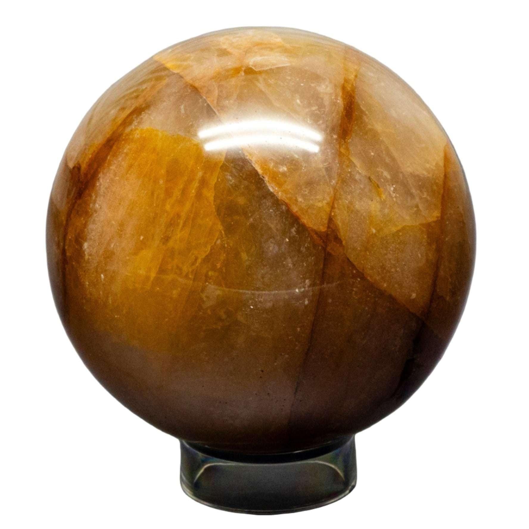 Ferruginous Golden Healer Quartz Spheres 75-77mm