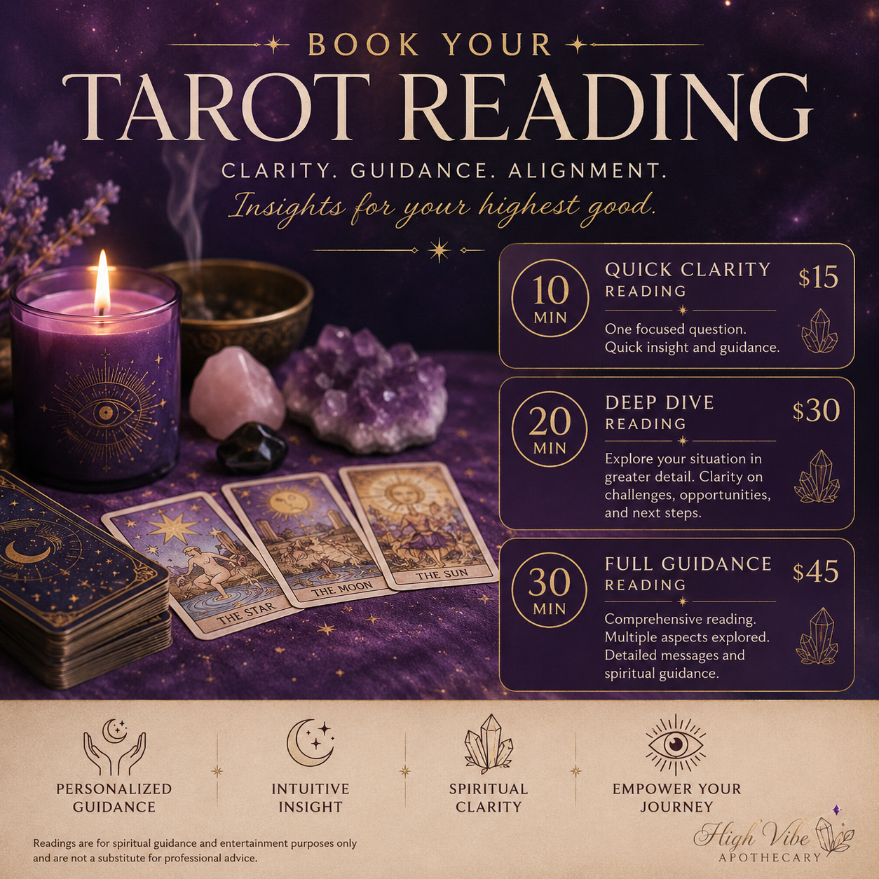 Personalized Tarot Readings