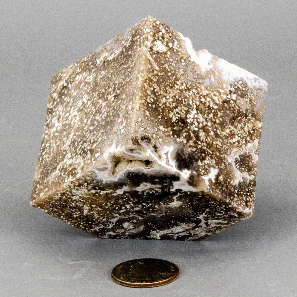 Ocean Jasper Cut Corner Cube | 480g 2.25" Crystal