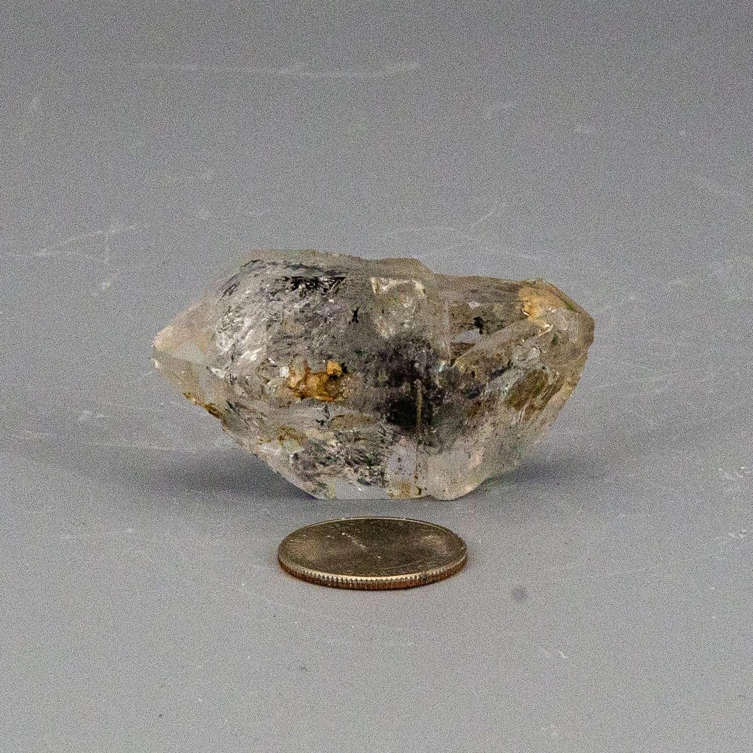 Skeletal Elestial Quartz Point Black Tourmaline