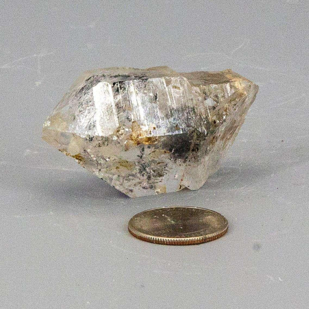 Skeletal Elestial Quartz Point Black Tourmaline
