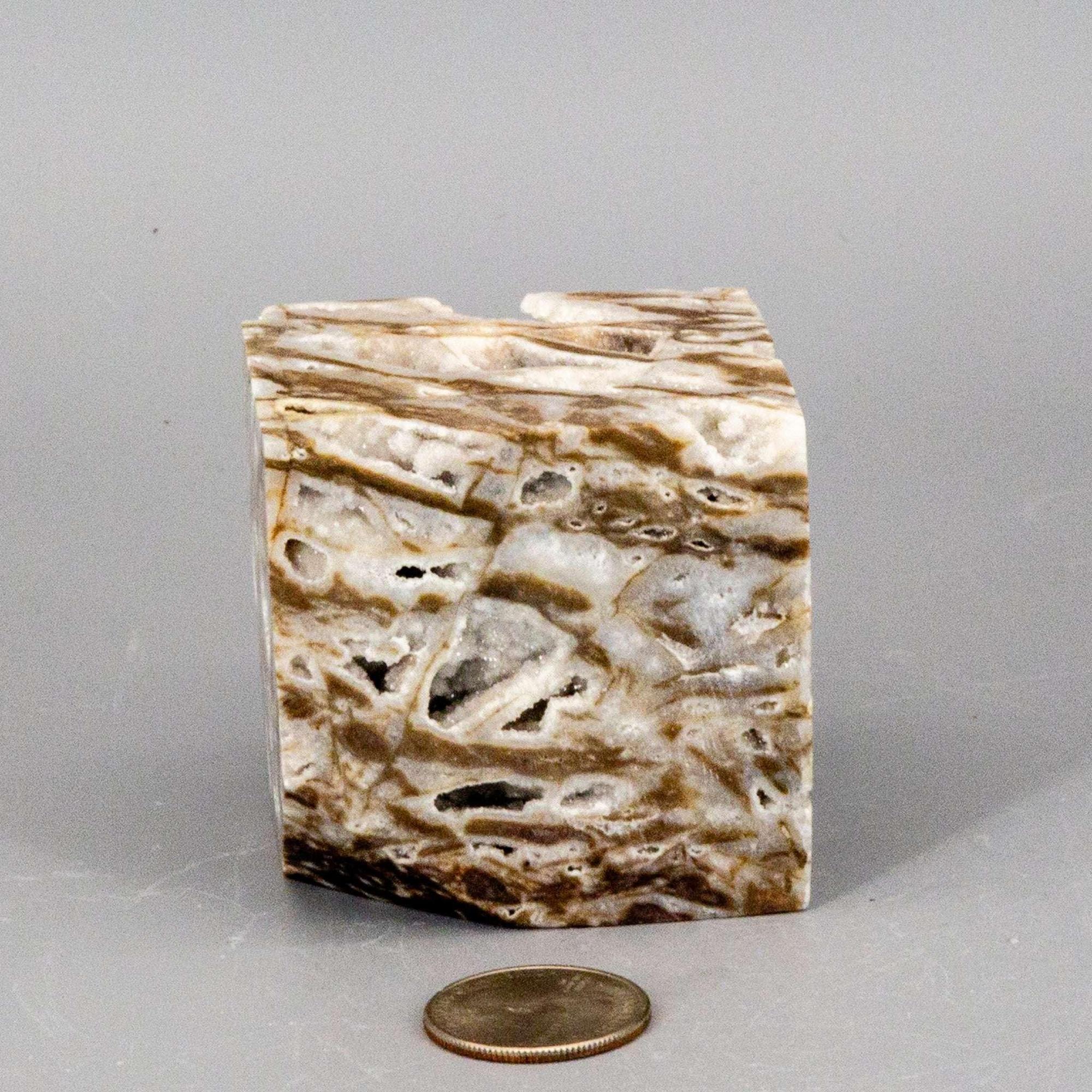 Sphalerite Crystal Cube with Druzys