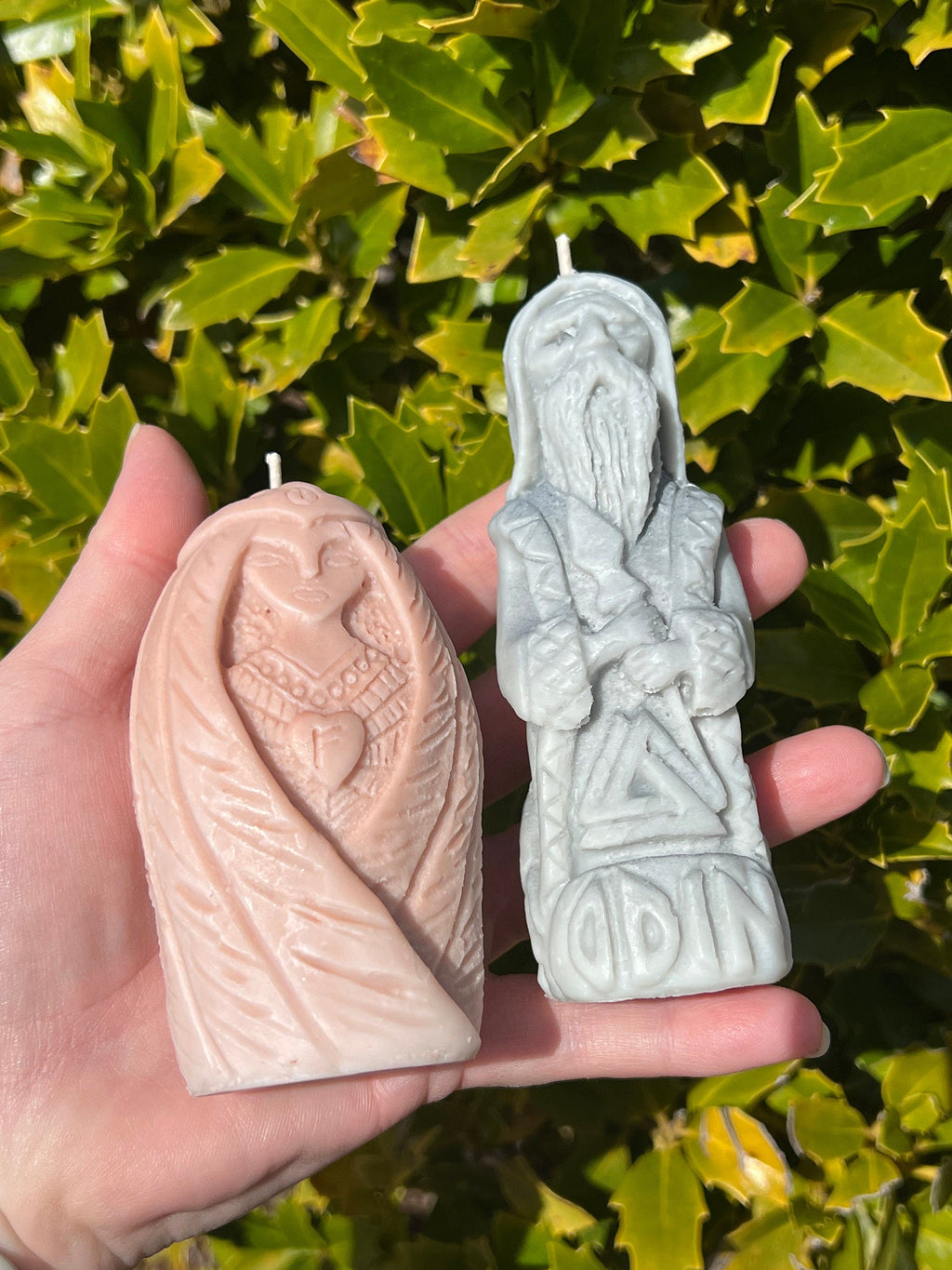 SPECIAL EDITION Odin Candle | Norse Pagan Viking God Shaman All Seeing Valhalla Runes Offering Ritual Figure Witchcraft Altar Deity Statue